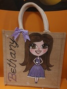 Torebka ręcznie malowana