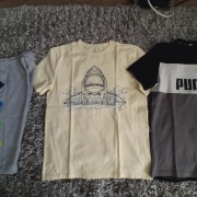 CONVERSE PUMA GAP zestaw 3 szt rozm. 164 t-shirt spodenki stan idealny