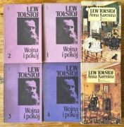 Wojna i pokój 4 tomy Anna Karenina 2 tomy Lew Tołstoj