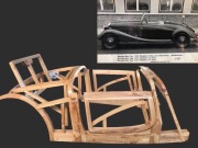 Rama konstrukcja drewniana Mercedes 170v roadster