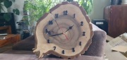 Zegar drewniany, rękodzieło