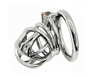 Stalowy pas cnoty klatka na penisa Chastty oring 50mm