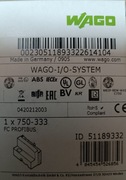 Wago 750-333 interfejs sieciowy Profibus DP, 2-ga generacja, 12MBd