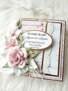 Luksusowa kartka na ślub wesele 3d niestandardowa okiennica Pamiątka ślubu 