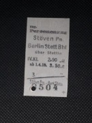 Magnes Bilet Stoven (Stobno Szczecińskie) - Berlin Stett.