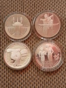 USA, Srebro 1 Dolar- 4 szt.