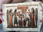 Papirus ozdoby oryginał z Egiptu