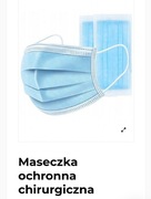Maseczka jednorazowa 50sztuk, posiadam kilkadziesiąt opakowań 