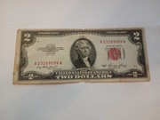 Banknot 2 dolar USA 1953r WASHINGTON  stan 4