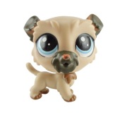 LITTLEST PET SHOP LPS - Pies Wheaton Terrier Elvy Wheaten #120 [j415]