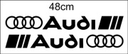 Naklejka na drzwi Audi  KOMPLET 2SZT DUŻE XXL