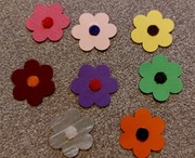 Scrapki papierowe kwiaty kwiatki piękne 8 szt 