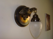 Bardzo ładny kinkiet mosiężny orzeł