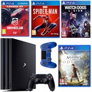 ZESTAW SONY PlayStation PRO 1TB + 2 PADY + 4 GRY
