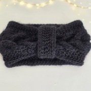 Wełniana opaska warkocz