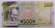 Gwinea  500 Francs 2022 UNC