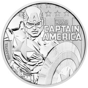 Srebrna moneta 1oz CAPTAIN AMERICA 2019 - Marvel Perth Mint