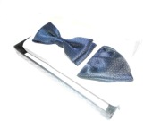 Muszka i Poszetka Granatowa w Czerwone Kropki 