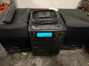 Wieża Philips FW12 + 2 oryginalne głośniki + pilot, stan bardzo dobry