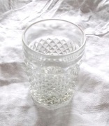 prl szklanki do whiskey, prl szkło prasowane szklanka