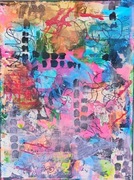 Obraz abstrakcja. Akryl. Pastele. 