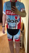 Komplet męski:spodenki rowerowe z szelkami, koszulka rowerowa Milremo XL