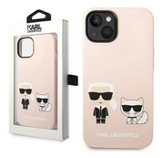 ORYGINALNE ETUI KARL LAGERFELD SILICONE z MAGSAFE na IPHONE 14 PLUS PINK