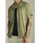 NEON Plisowana Oversize Knitted S M L XL zielona koszula baggy y2k t-shirt