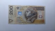 banknot 200zł 1994 YB6888222 - seria zastępcza radar
