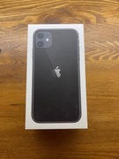 Oryginalne pudełko po iPhone 11 w kolorze Black, wersja 256 GB.