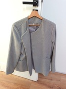 46-48 4XL XXXL szary żakiet szara damska marynarka jesienna na jesien