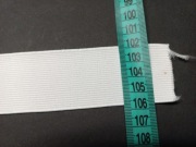 Guma biała tkana 40mm płaska taśma gumowa