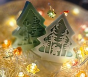 Zestaw 10 mydełek świątecznych choineczek