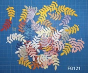 Scrapki Kraków listki gałązki 67 el.mix kolorowe (FG121)