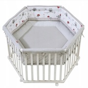 Roba Kojec 6-kątny biały Adam & Eule dla dziecka z drewna