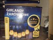 Girlanda ogrodowa 15 żarówek LED