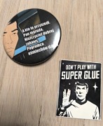 Pin Pan Maruda Meme + Naklejka Spok