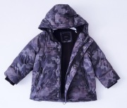 Zimowa ocieplana kurtka z kapturem moro Reserved 98/104