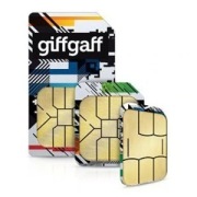 Karta SIM Anglia GiffGaff (O2) UK EU + 5 GBP