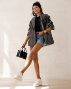 Me Gusta marynarka paski oversize