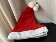 CZAPKA MIKOŁAJA MIKOŁAJKI PLUSZOWA Z POMPONEM ROZMIAR UNIWERSALNY CZERWONA