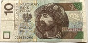 Banknot 10 zł  2016 rok unikat CC 9688260