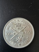 Australia 1 floren 1951 rok 