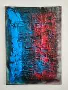 Obraz strukturalny,ozdoba ścienna,akryl, ręcznie malowany