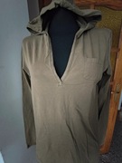 Khaki bluzka bluza z kapturem funky girl
