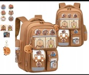 Plecak Tornister szkolny kapibara z zawieszką. Nowy! Śliczny!