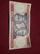 Banknot Brazylia 100 cruzeiros, Peru banknot 10 intis 1987