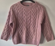 Little kids różowy sweter 122