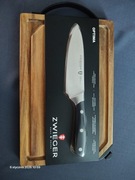 Deska akacjowa z nożem i ostrzałką Optima Zwieger