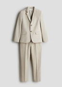 Elegancki beżowy garnitur 164 H&M dla chłopca Marynarka Spodnie